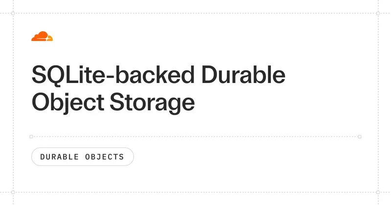 SQLite-backed Durable Object Storage · Cloudflare Durable Objects docs