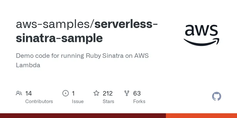 serverless-sinatra-sample/lambda.rb at master · aws-samples/serverless-sinatra-sample