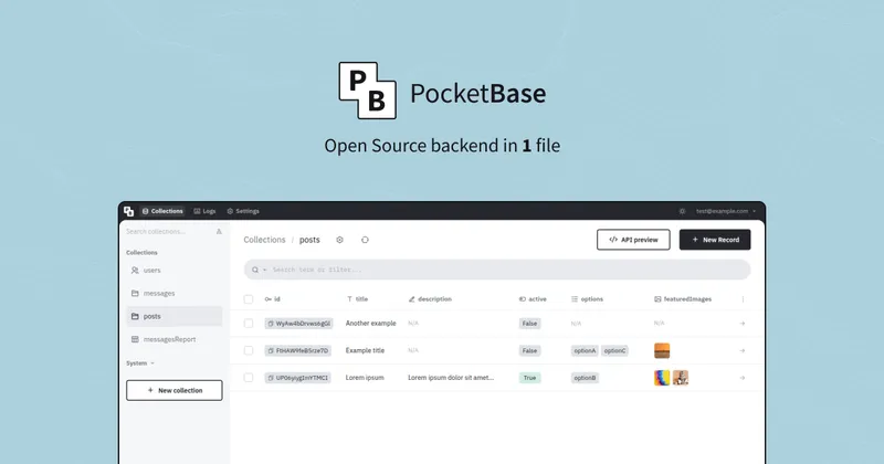 PocketBase - Open Source backend in 1 file